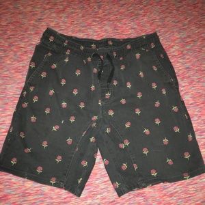 Men’s Rose Printed Shorts